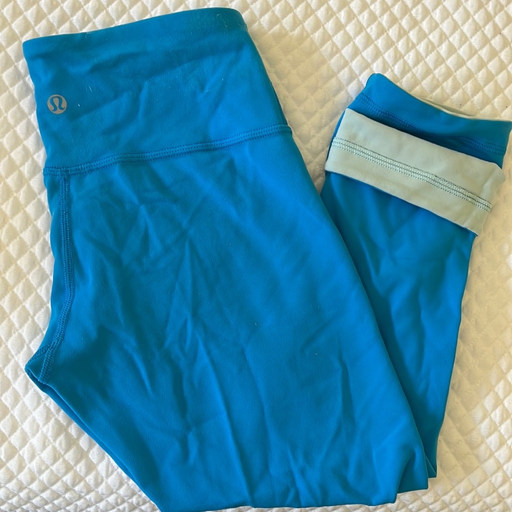 lululemon wunder under crop reversible size 4